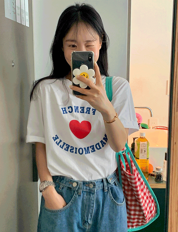 [♥단24시간!신상7%할인♥]마드모아 반팔 티셔츠 (3color)