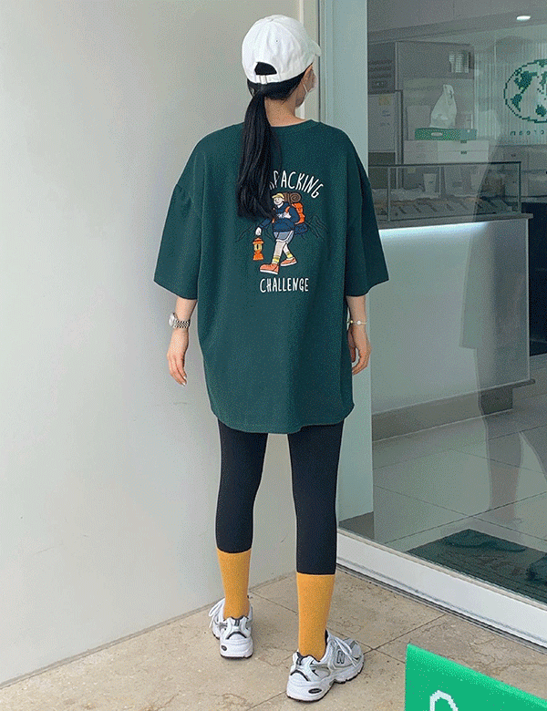 [BEST인기상품/재입고♥]캠핑러 박시 티셔츠 (3color) ‘남녀공용’