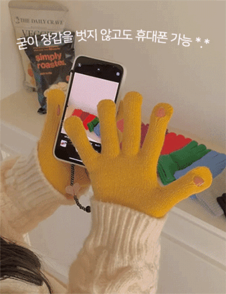 탑핑 스마트폰 니트 장갑 (9color)