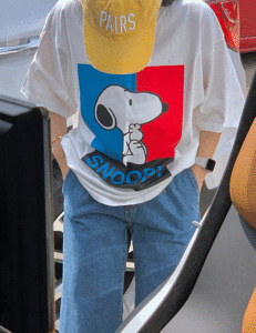 스눕컬러 반팔 티셔츠 (2color)